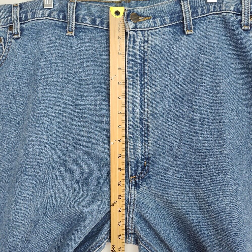 Carhartt Relaxed Fit Jeans Men's 54x30 Medium Blue Wash Straight Leg - Picture 4 of 9
